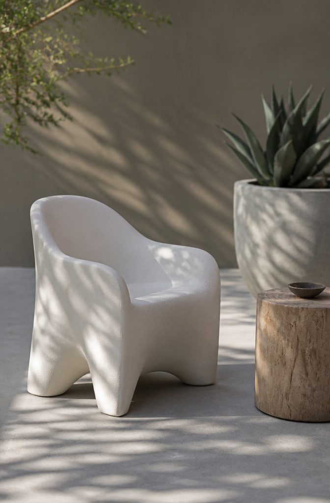 Modern Terrace Design Ideas: Outdoor Space Planning and Materials 5 A minimalist terrace with simple colors and furniture.