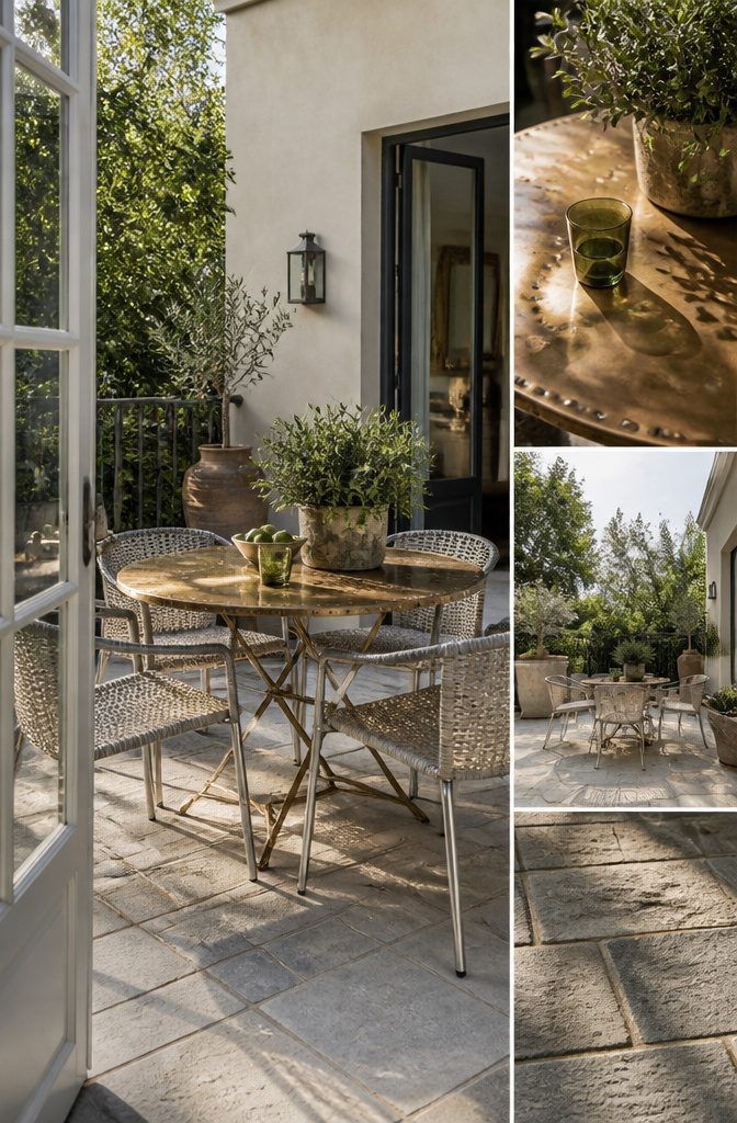 Modern Terrace Design Ideas: Outdoor Space Planning and Materials 7 A terrace with mixed furniture styles and finishes.